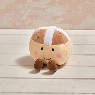 英国代购正品02.09 Plush Foodie Hot Cross Bun 毛绒十字面包