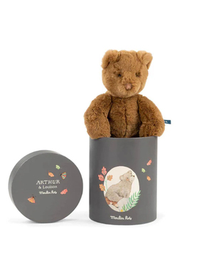 英国代购正品09.01 Moulin Roty Soft Toy 盒子里的亚瑟熊 玩偶