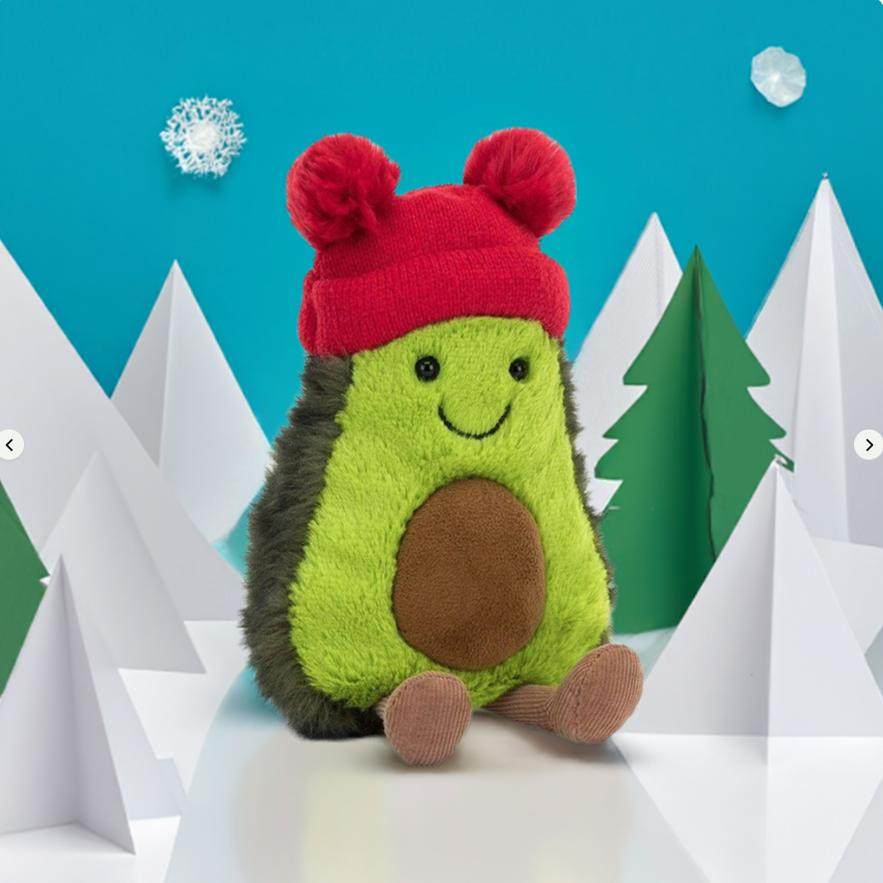 国内现货秒发！03.29 jellycat  Bobble趣味毛球帽牛油果玩偶送礼