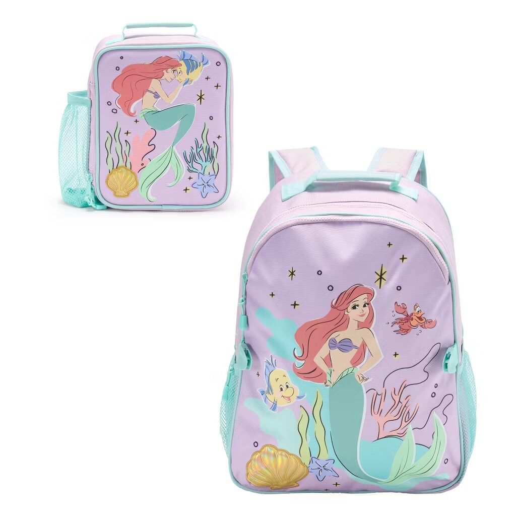 英国代购正品06.14 Disney 迪士尼 Little Mermaid美人鱼书包套装