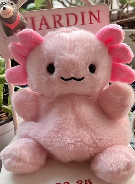 国内现货秒！12.30 Palm Pals Ax Axolotl 可爱蝾螈 毛绒玩偶