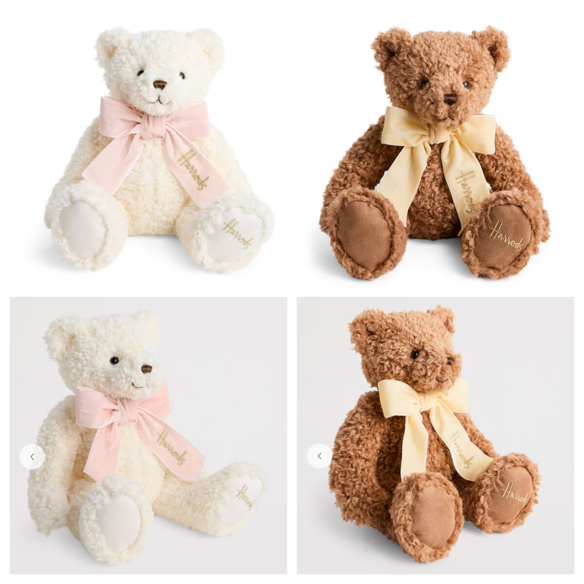 英国代购正品03.09 Harrods Curly Bear (24cm) 卷毛熊 毛绒玩偶