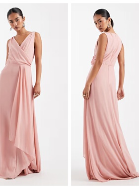 英国代购正品01.12 2026潮流导向 女装新款 无袖长款设计连衣裙