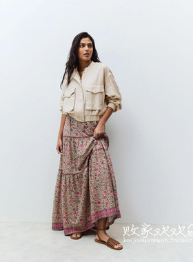 英国代购正品04.02 名品NEXT 女装新款 甜美碎花长款半身裙