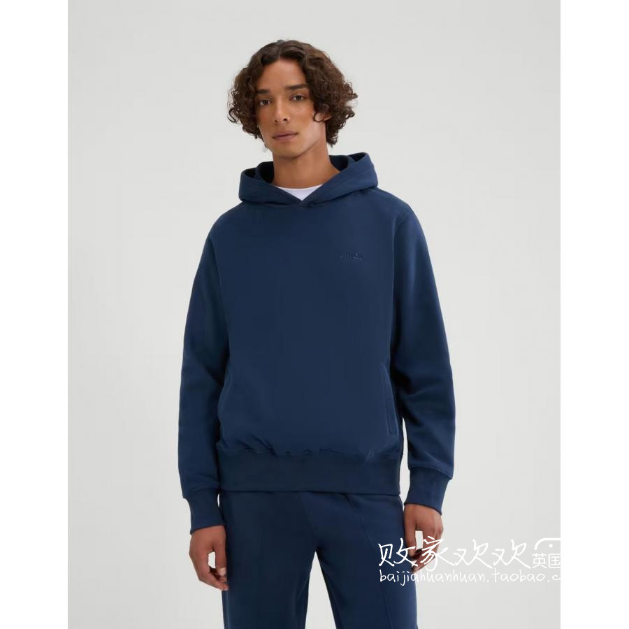 英国代购正品12.01 2025潮流导向 男装新款 休闲连帽深色长袖卫衣