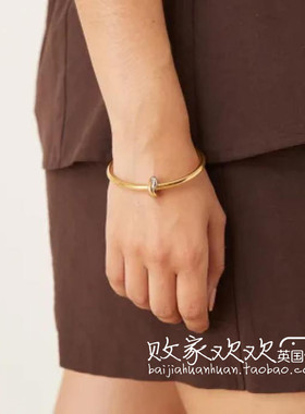 英国代购正品07.04 2025潮流导向 饰品新款 玫瑰金设计个性手镯