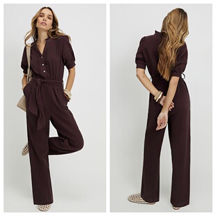 名品ER 03.21 女装 新款 百搭连衣裙 英国代购 设计系腰带长款 正品