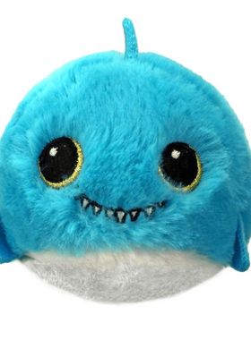 蓝色国内现货！12.23 Ty Fins Shark Beanie Bouncer 鲨鱼解压球