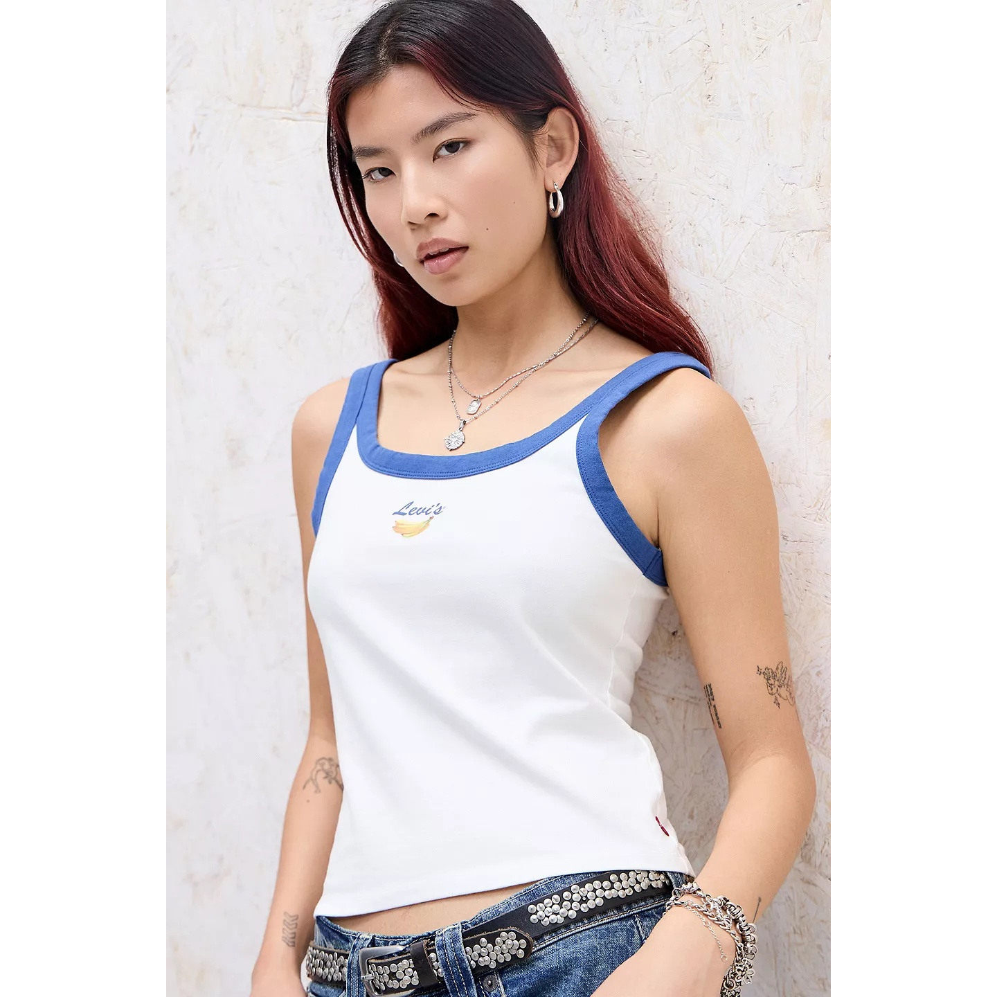 英国代购正品05.01 名品UO 女装新款 香蕉图案舒适百搭背心