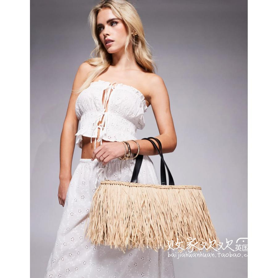 英国代购正品06.08 2025潮流导向 女包新款 设计流苏百搭手提包