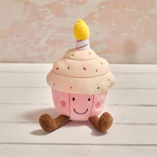 英国代购正品02.09 Plush Foodie Birthday Cupcake 毛绒生日蛋糕