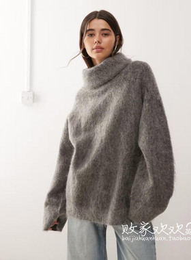 英国代购正品10.04 2025潮流导向 女装新款 小高领慵懒风毛衣