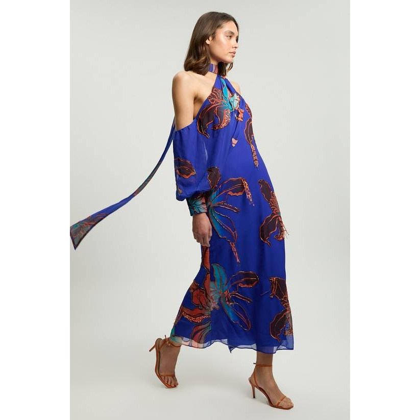 英国代购正品06.27 名品PL 女装新款 度假风露肩重工花连衣裙