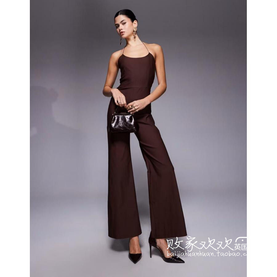 英国代购正品12.05 2025潮流导向 女装新款 吊带长款百搭连衣裤