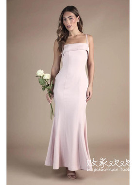 英国代购正品12.12 名品Boohoo 女装新款 高级设计长款百搭连衣裙