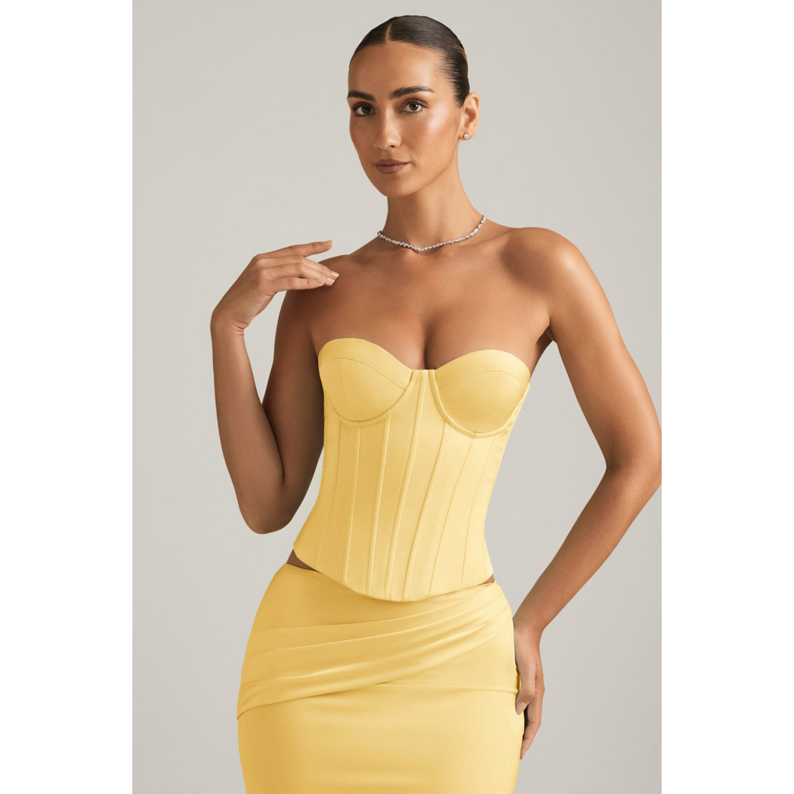 英国代购正品09.10 名品ohpolly 女装新款 法式抹胸束腰设计上衣