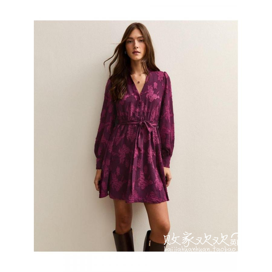 英国代购正品10.24 名品NL 女装新款 时尚印花迷人连衣裙