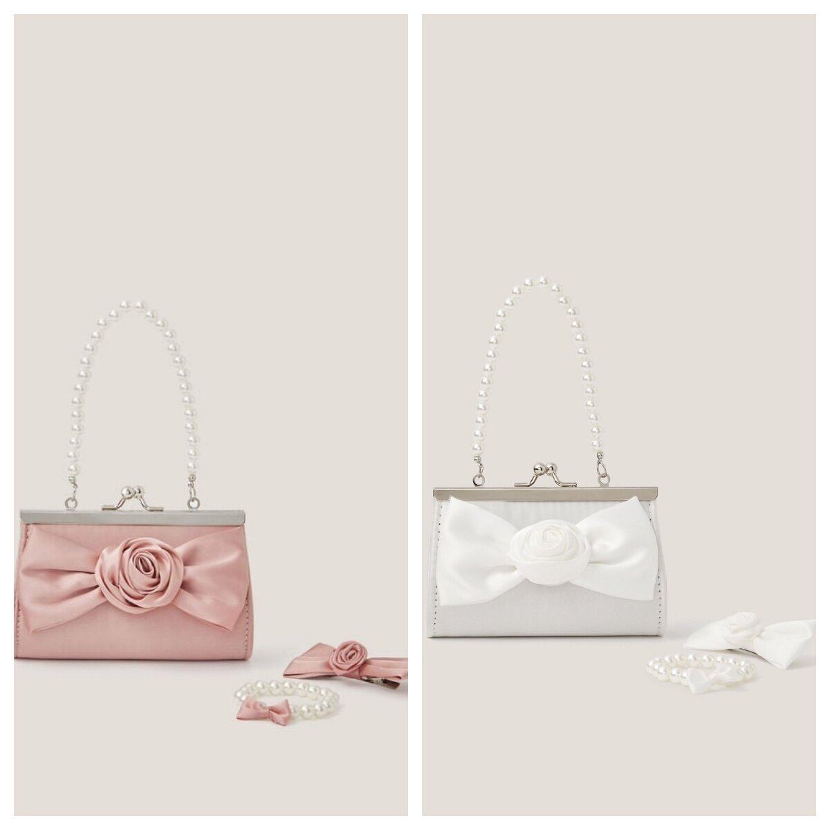 英国代购正品05.12 名品Monsoon 女童 伴娘玫瑰花束包及配饰套装