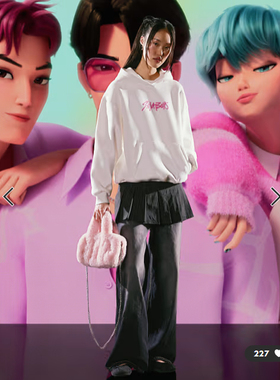 英国代购正品01.02 2026潮流导向 女装新款 恶魔猎人连帽长袖卫衣