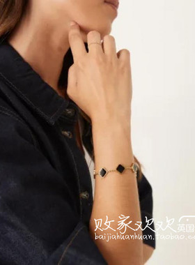 英国代购正品07.04 2025潮流导向 饰品新款 菱格设计个性链子手链