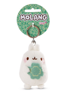 英国代购正品12.23 MOLANG Keyring 四叶草兔子 钥匙扣 毛绒玩偶