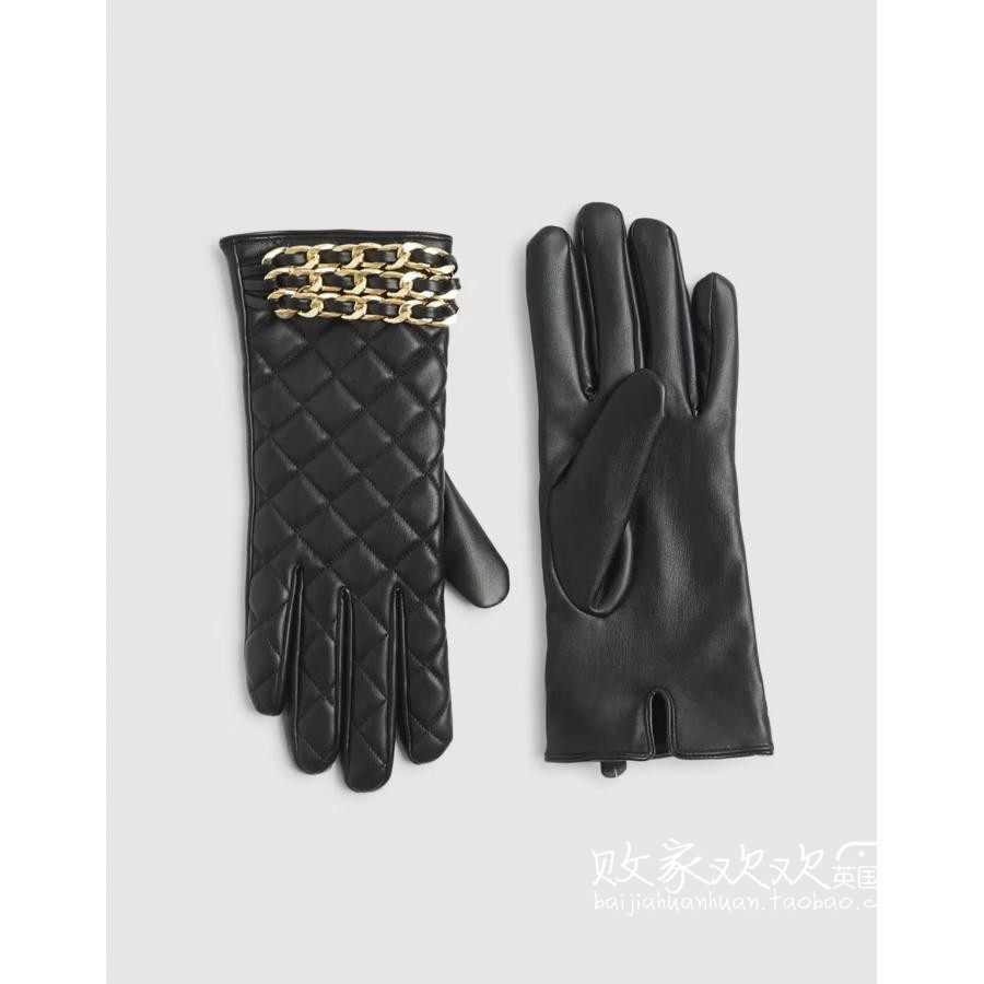英国代购正品12.09 2025潮流导向 饰品新款 菱格保暖户外手套