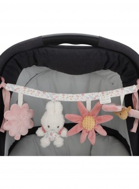 英国代购正品02.26 Miffy Stroller toy chain 米菲兔婴儿车玩偶