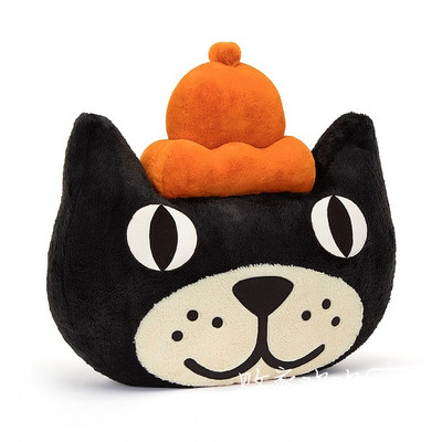 英国代购正品01.04 Jellycat Head Giant 限量猫头大靠垫 玩偶