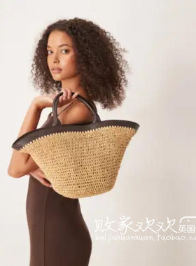 英国代购正品07.04 2025潮流导向 女包新款 设计编织百搭手提包