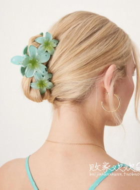 英国代购正品02.24 2025潮流导向 饰品新款 设计花朵小清新抓夹