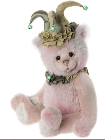 27 charlie bears 查理熊 纯手工制作 小丑帽熊熊玩偶