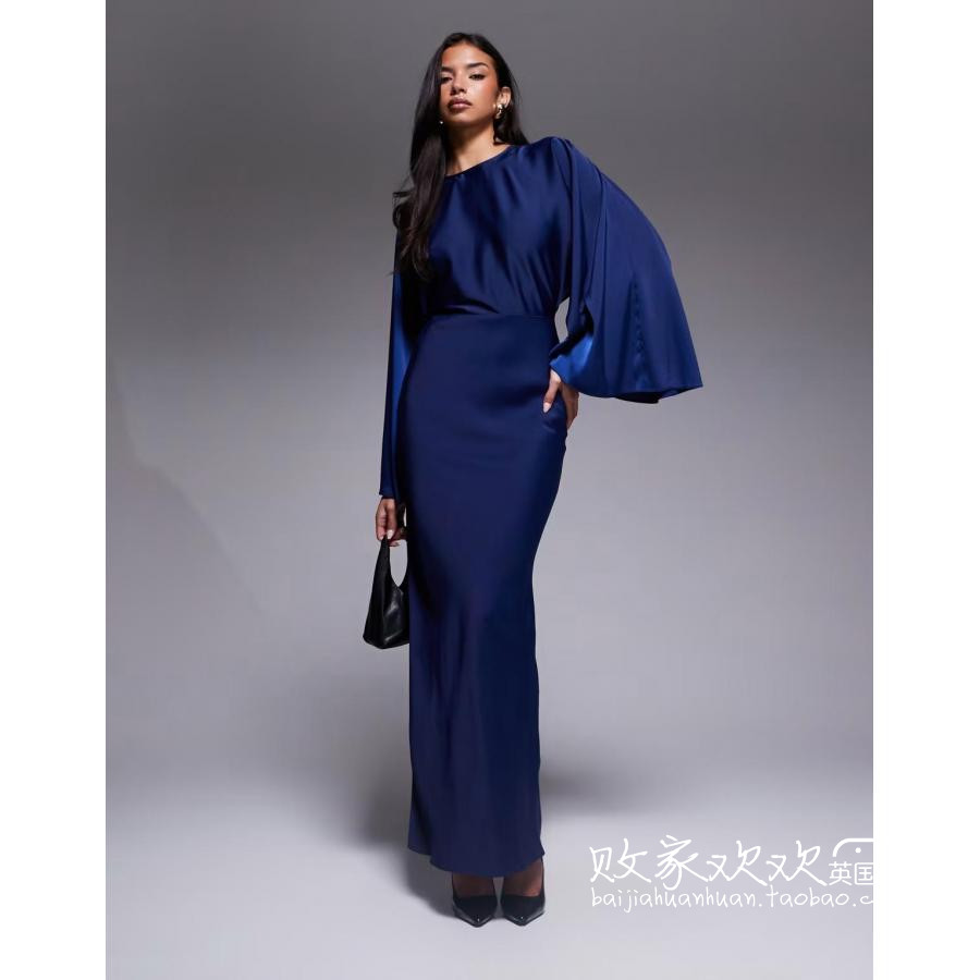 英国代购正品10.08 2025潮流导向 女装新款 设计长款百搭连衣裙