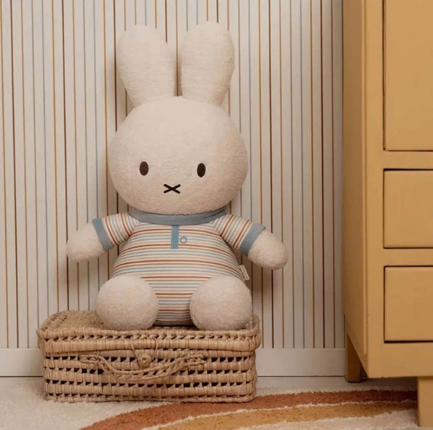 英国代购正品07.07 Miffy Cuddly Toy 条纹米菲兔大号 国内现货