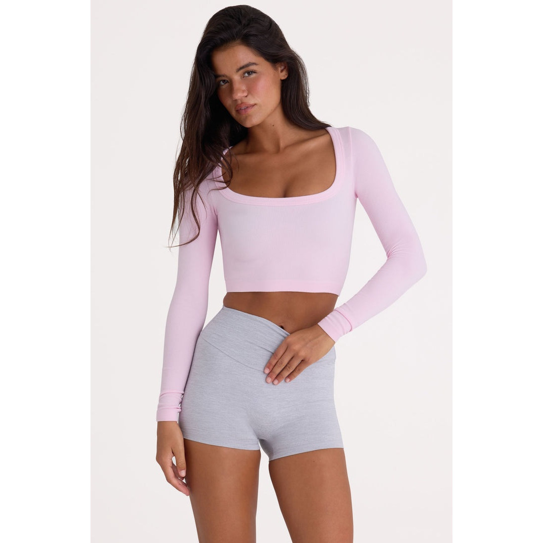 英国代购正品07.26 名品ohpolly 女装新款 高腰长袖设计百搭 T恤