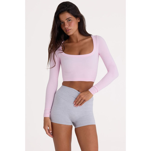 英国代购正品07.26 名品ohpolly 女装新款 高腰长袖设计百搭 T恤