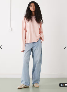 英国代购正品02.25 2026潮流导向 女装新款 休闲横纹长袖舒适T恤