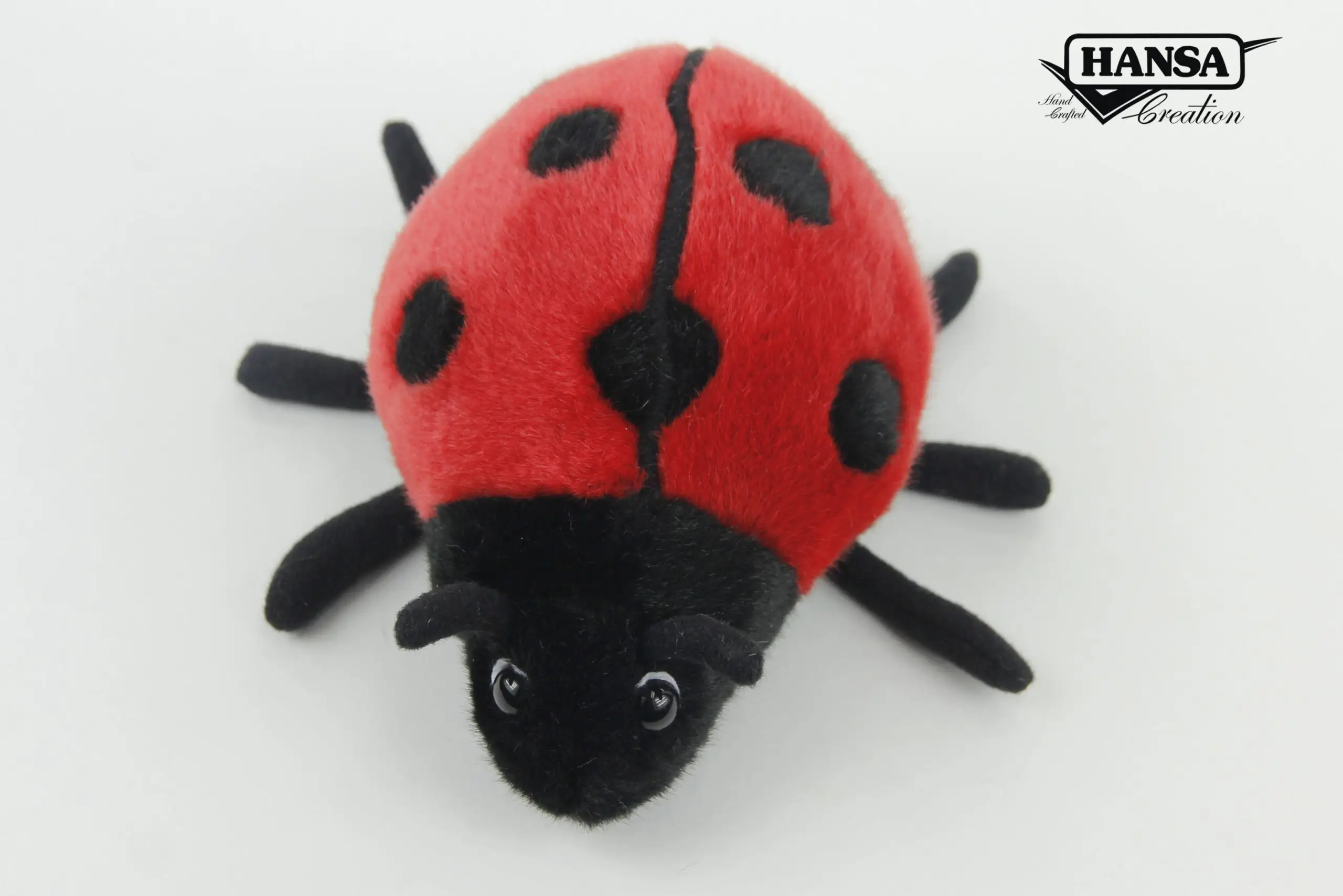 英国代购正品03.30 Hansa 6547Ladybug Ladybird瓢虫仿真毛绒玩偶