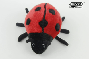 Hansa 英国代购 正品 03.30 Ladybird瓢虫仿真毛绒玩偶 6547Ladybug