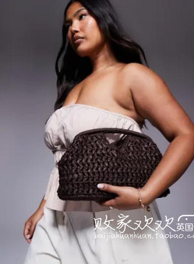 英国代购正品07.04 2025潮流导向 女包新款 设计老花迷你手拿包