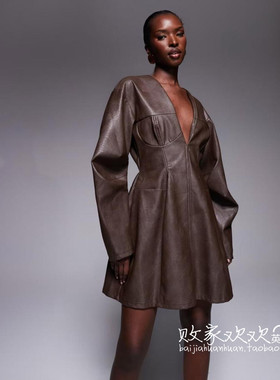 英国代购正品10.06 2025潮流导向 女装新款 时尚长袖迷人连衣裙