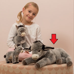 DonkeyLying50cmSoftToy