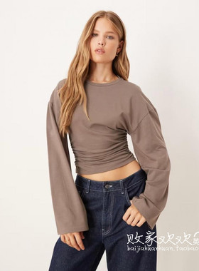 英国代购正品08.10 2025潮流导向 女装新款 休闲长袖舒适百搭T恤