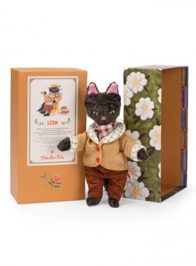 英国代购正品03.22 Moulin Roty Léon the Cat 盒子里的猫公仔