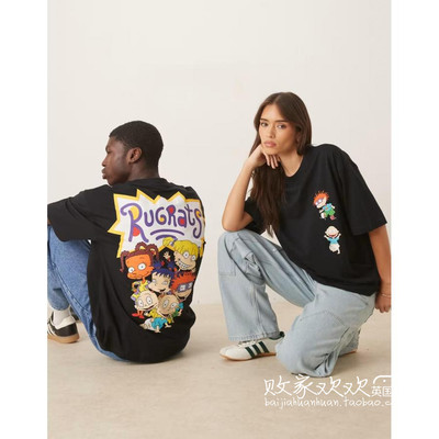 英国代购正品10.03 2025潮流导向 女装新款 休闲图案中性短袖T恤