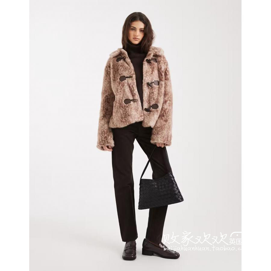英国代购正品11.25 2025潮流导向 女装新款 皮草风短款百搭外套,童装/婴儿装/亲子装,普通外套,淘宝优惠券,粉丝福利购,淘宝优惠卷