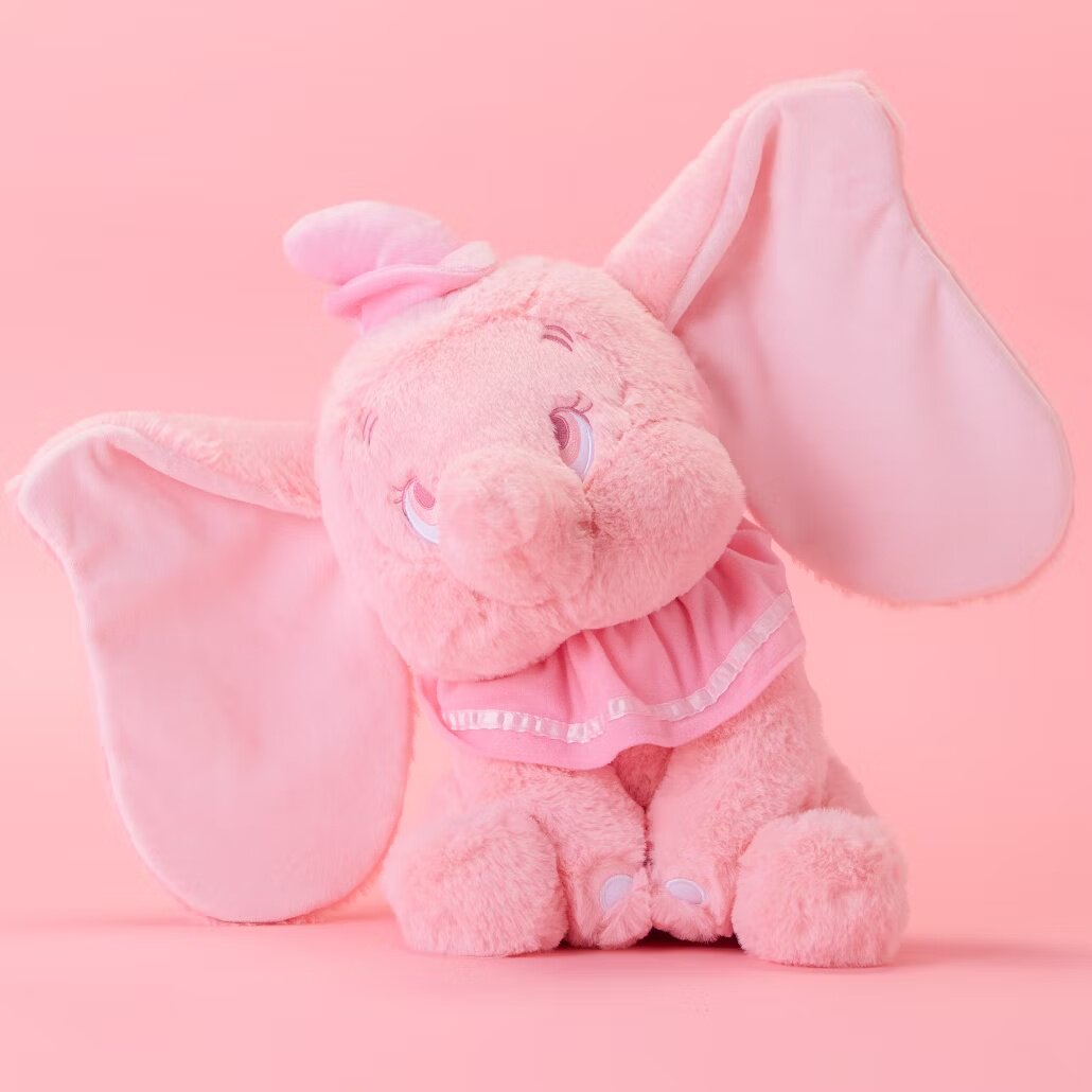 英国代购正品06.23 Disney 迪士尼Pink Medium粉色小飞象毛绒玩偶