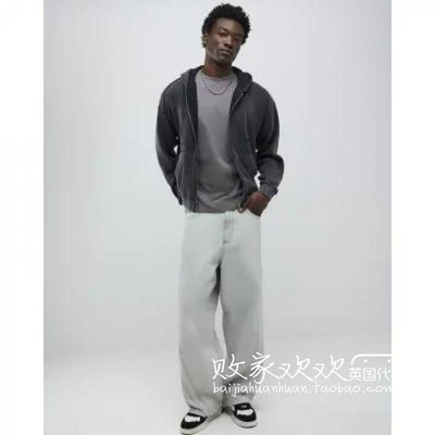 英国代购正品12.10 名品ER 男装新款 休闲深色拉链开衫卫衣