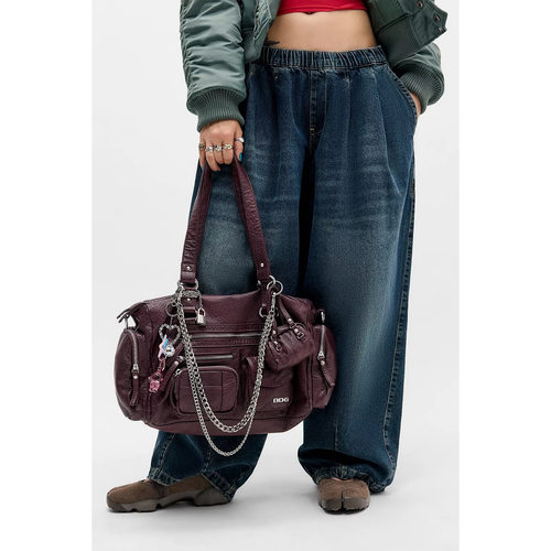 英国代购正品05.06 名品UO 女包新款 潮牌多口袋工装斜挎包
