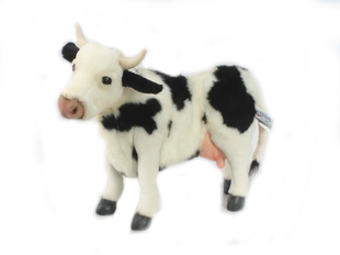 Hansa White奶牛仿真玩偶 英国代购 03.30 Black And Cow 正品 4775