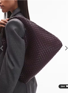 英国代购正品01.06 2026潮流导向 女包新款 设计编制大容量单肩包